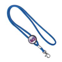 LANYARD TUBOLARE CON ETICHETTA RESINATA ROTONDA